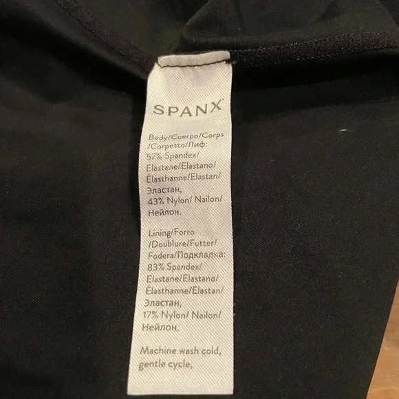 Spanx Black One Piece with Adjustable Straps Size IX 1TG Shapewear - Picture 8 of 11